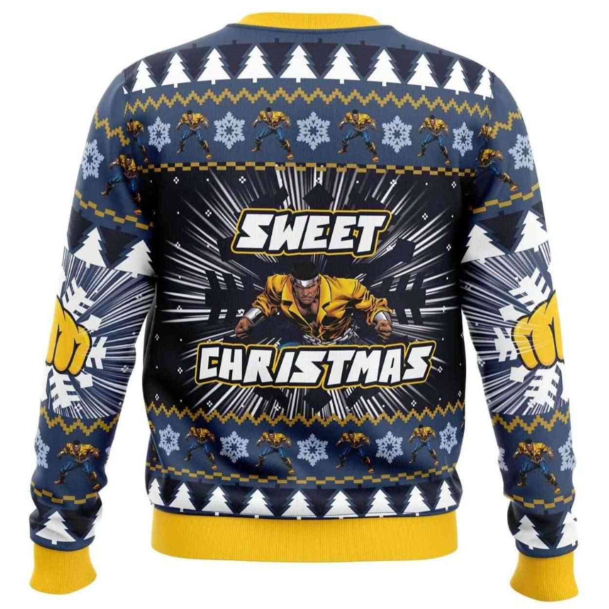 Alternative view of 2025 Sweet Christmas Luke Cage Marvel Ugly Christmas Sweater