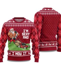 2025 Swole Santa Sexy And Mow It Ugly Christmas Sweater