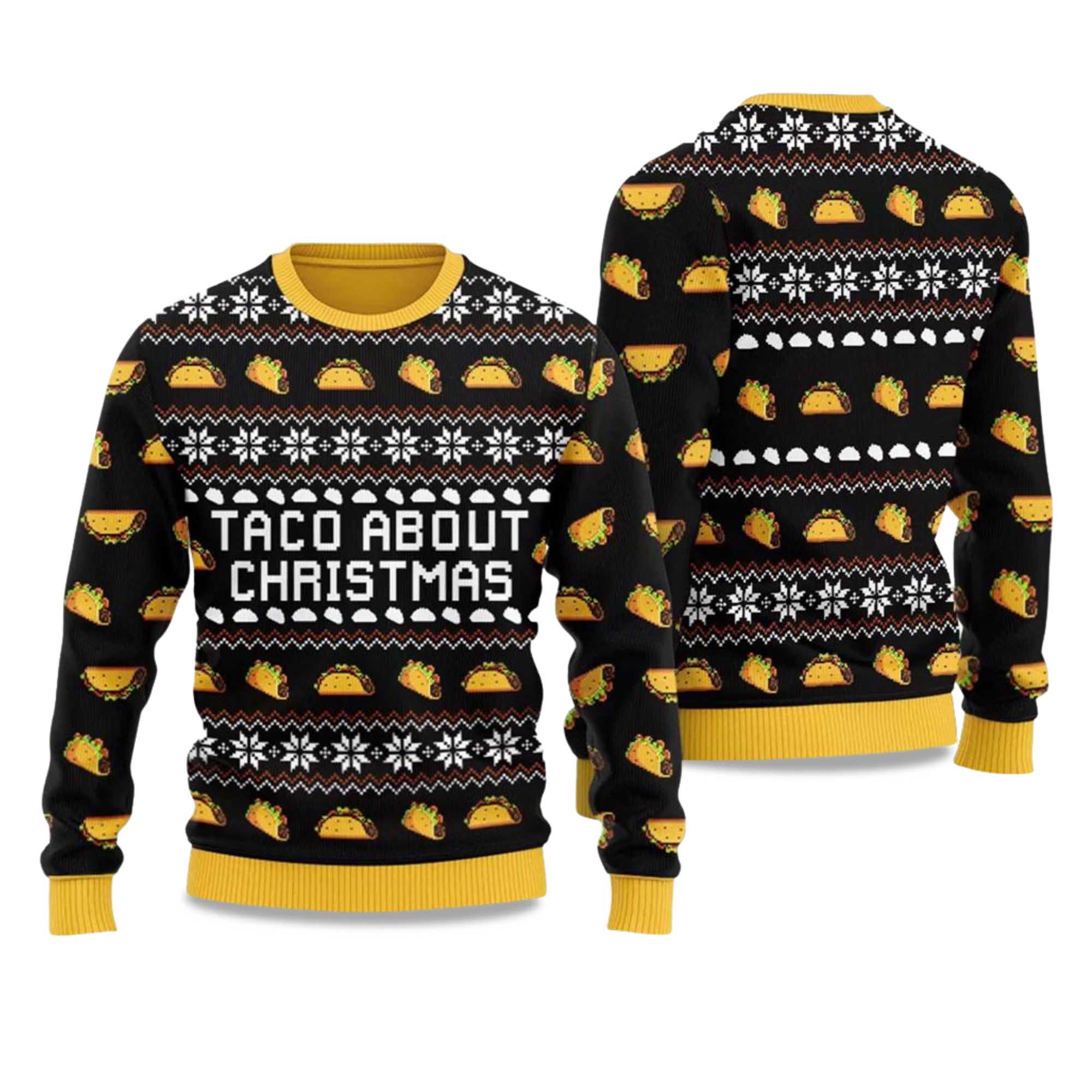 2025 Taco About Christmas Ugly Christmas Sweater