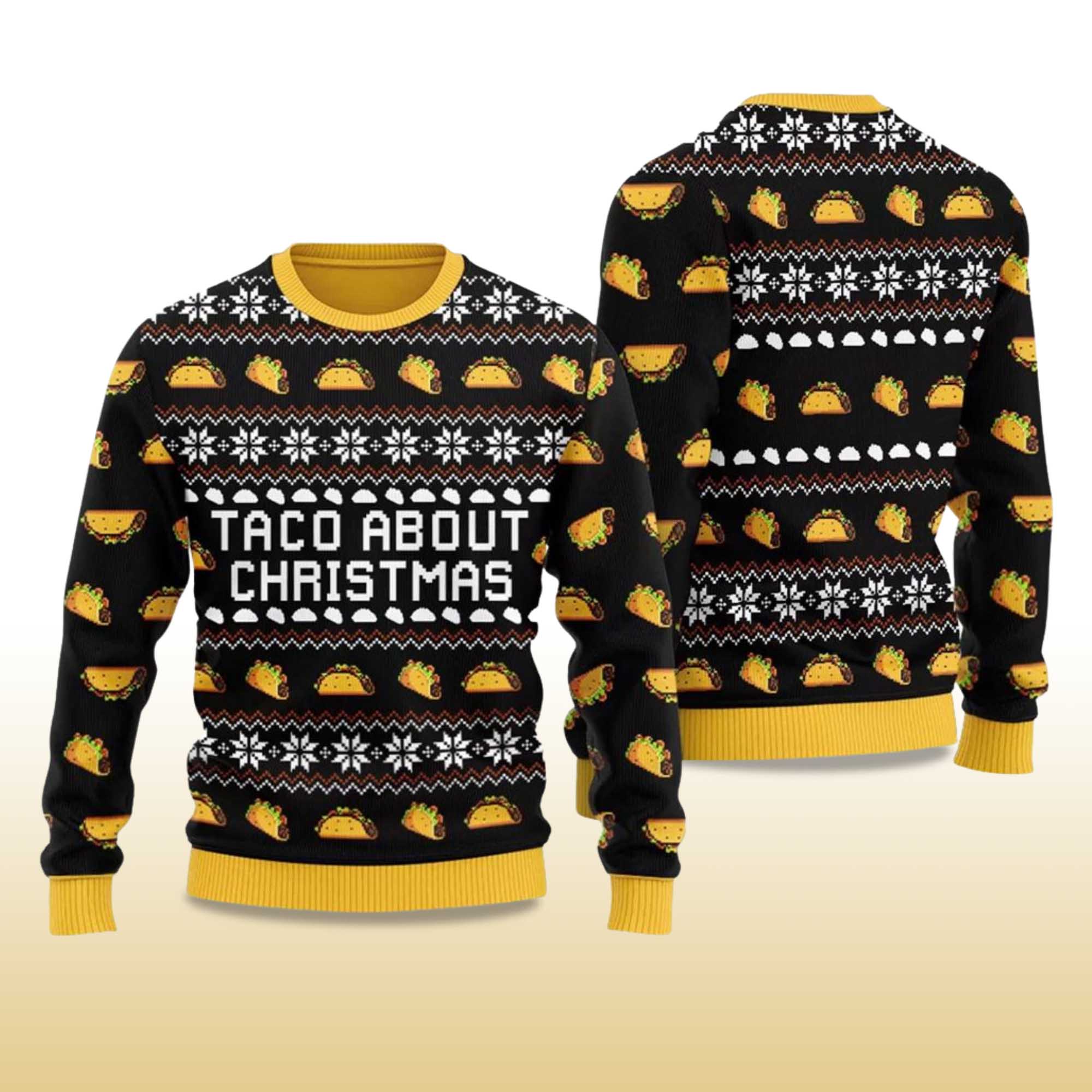 Alternative view of 2025 Taco About Christmas Ugly Christmas Sweater