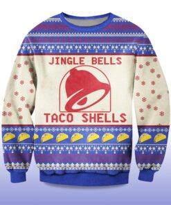 Alternative view of 2025 Taco Bell Jingle Bells Taco Shells Ugly Christmas Sweater