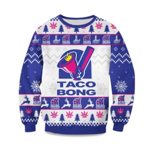 2025 Taco Bong Christmas Ugly Sweater