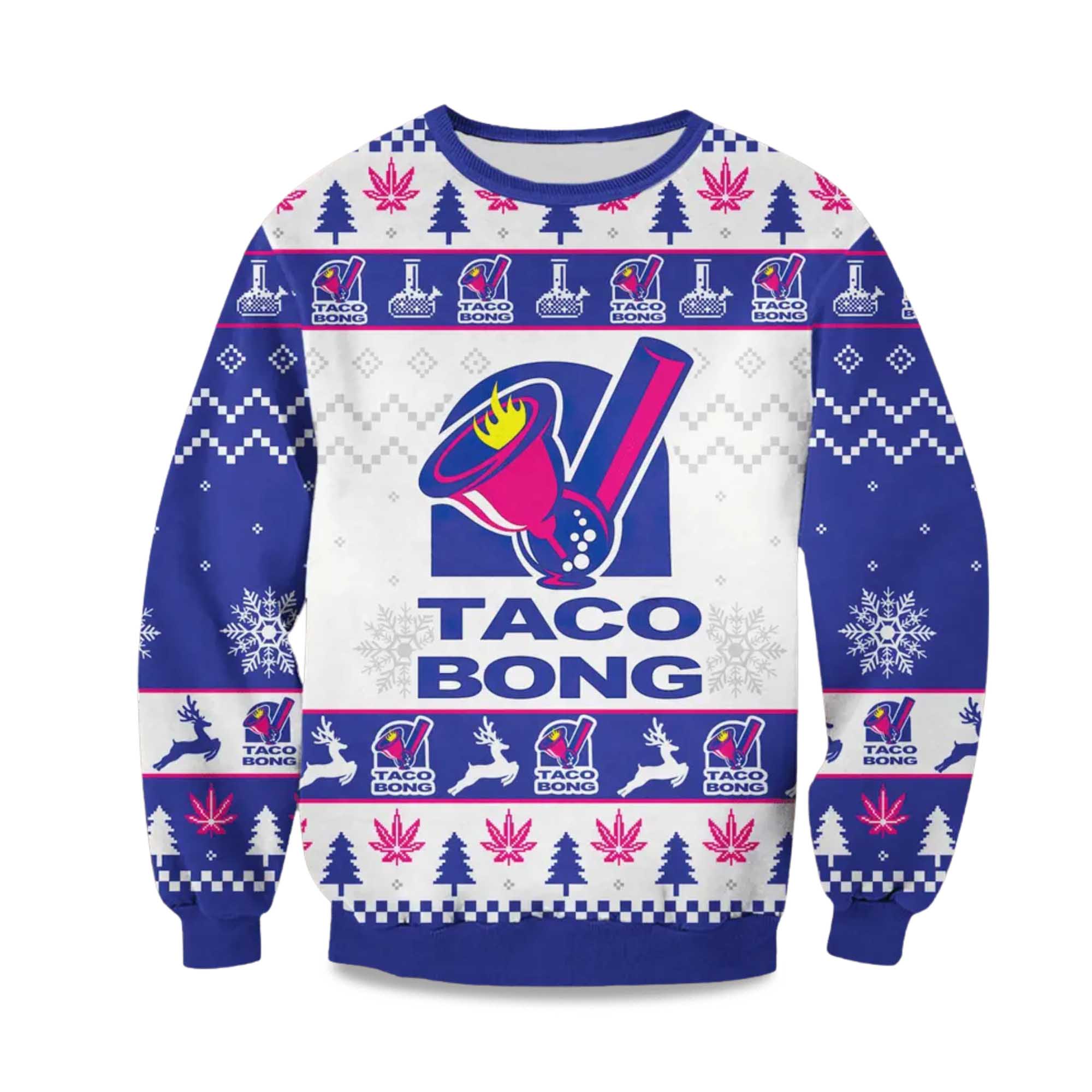 2025 Taco Bong Christmas Ugly Sweater