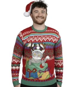 2025 Taco Cat Ugly Christmas Sweater