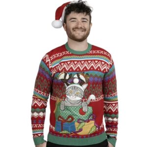 2025 Taco Cat Ugly Christmas Sweater