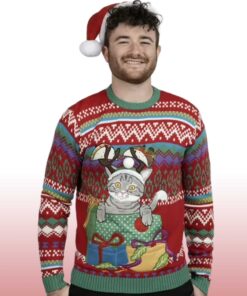 Alternative view of 2025 Taco Cat Ugly Christmas Sweater