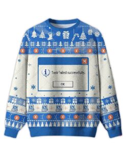 2025 Task Failed Successfully Ugly Christmas Sweater