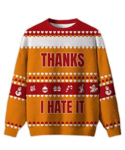 2025 Thanks I Hate It Ugly Christmas Sweater