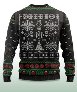 Alternative view of 2025 The Cat Is Watching Today Christmas Ugly Sweater