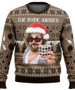2025 The Dude Abides The Big Lebowski Ugly Sweater