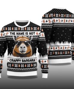 Alternative view of 2025 The Name Is Not Capybara Ugly Christmas Sweater