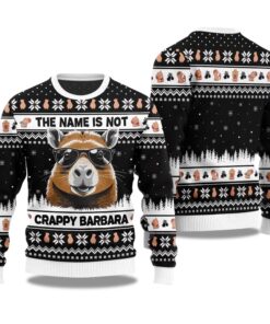 2025 The Name Is Not Capybara Ugly Christmas Sweater