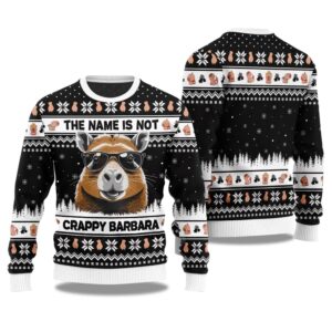 2025 The Name Is Not Capybara Ugly Christmas Sweater