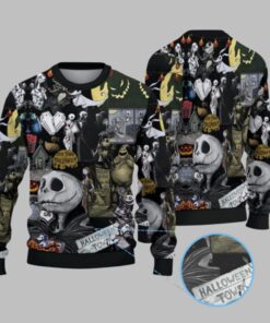 2025 The Nightmare Before Christmas Halloween Town Ugly Sweater 