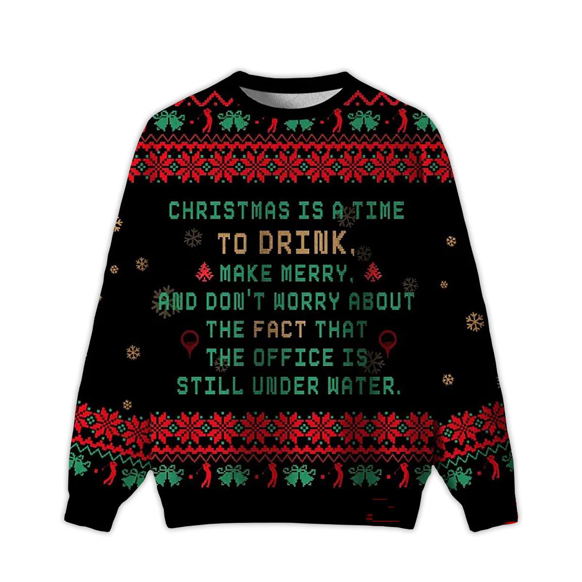 2025 The Office Is Still Under Water Ugly Christmas Sweater