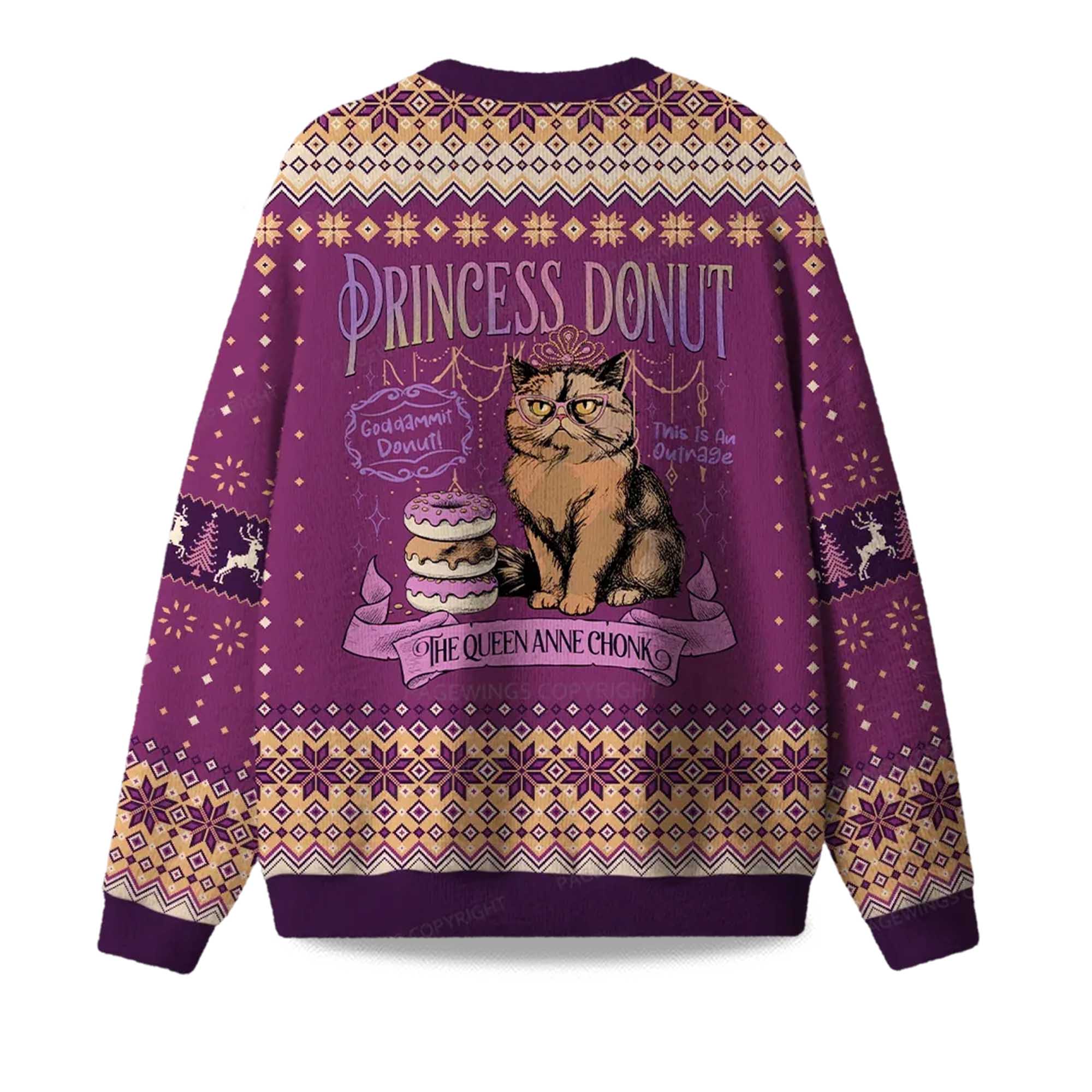 Alternative view of 2025 The Queen Anne Chonk Ugly Christmas Sweater