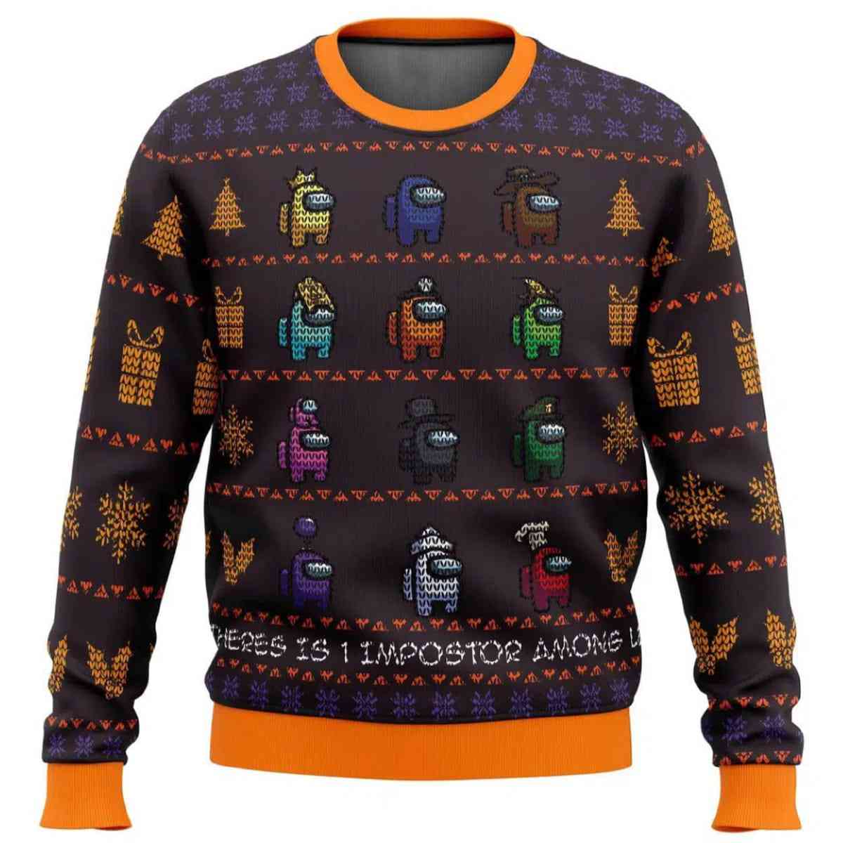 2025 There Is One Impostor Among Us Ugly Christmas Sweater