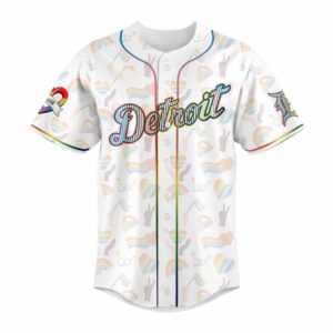Alternative view of 2025 Tigers LGBTQ Pride Night Jersey