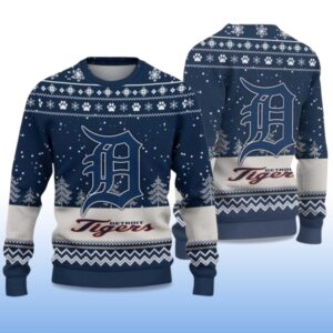 Alternative view of 2025 Tigers Ugly Christmas Sweater