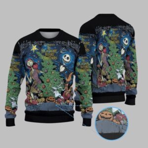 2025 Tim Burton's The Nightmare Before Christmas Ugly Sweater - Grishko.com