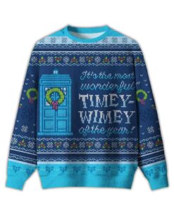 2025 Timey Wimey Ugly Christmas Sweater