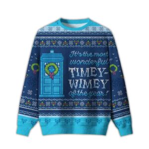 2025 Timey Wimey Ugly Christmas Sweater