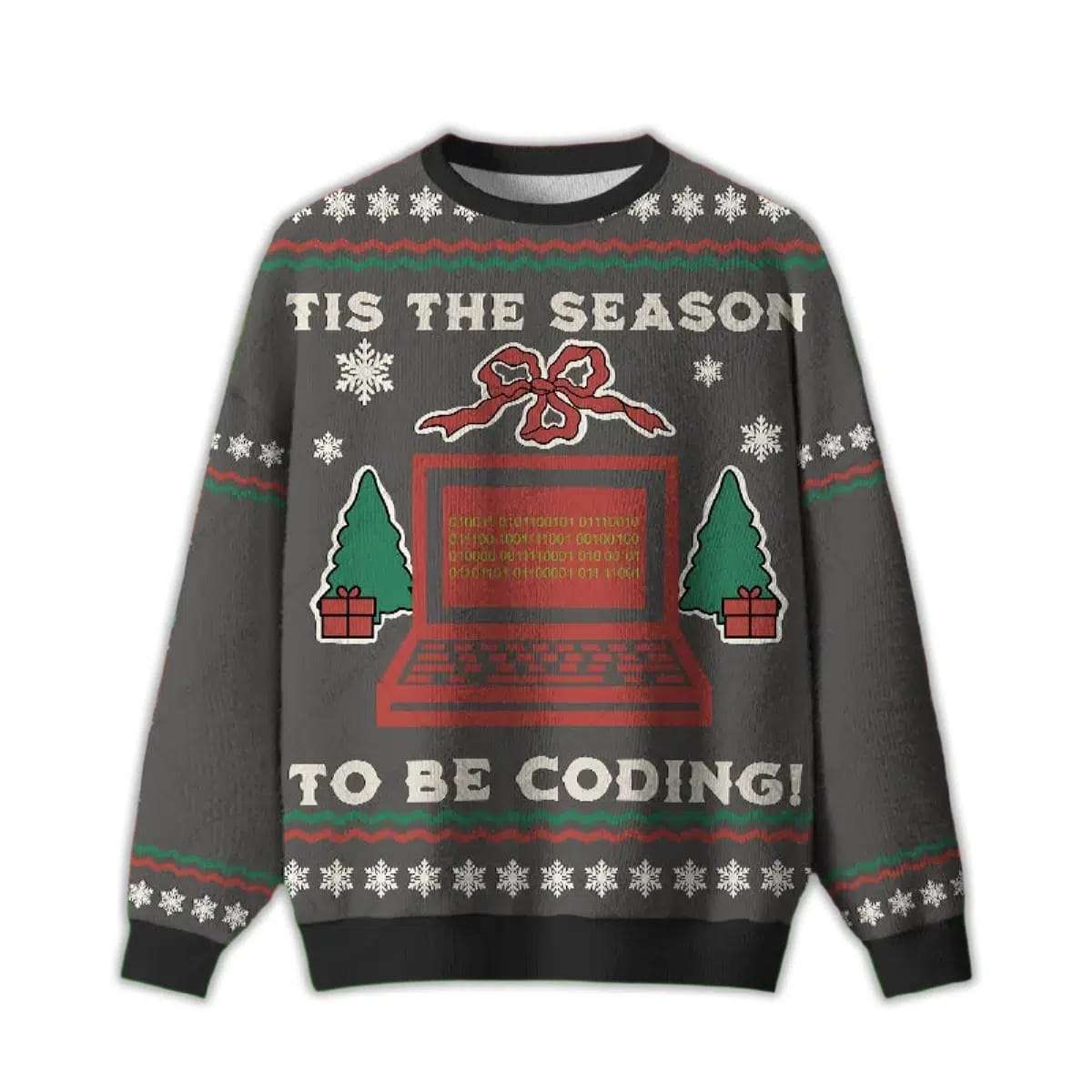 2025 Tis The Season To Be Coding Ugly Christmas Sweater