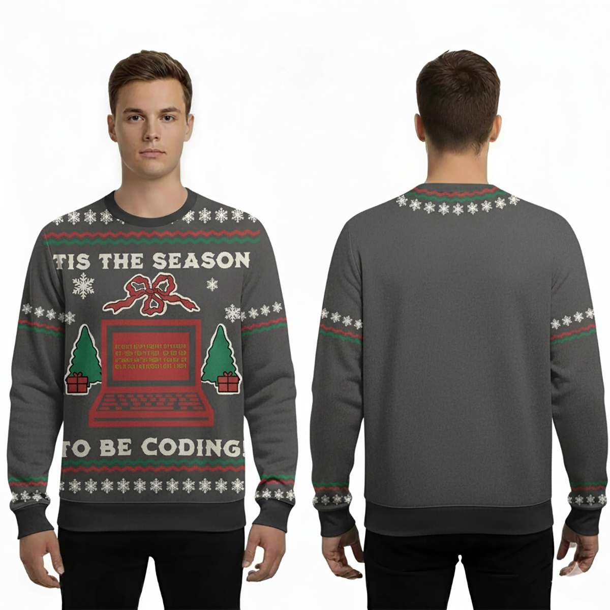 2025 Tis The Season To Be Coding Ugly Sweater