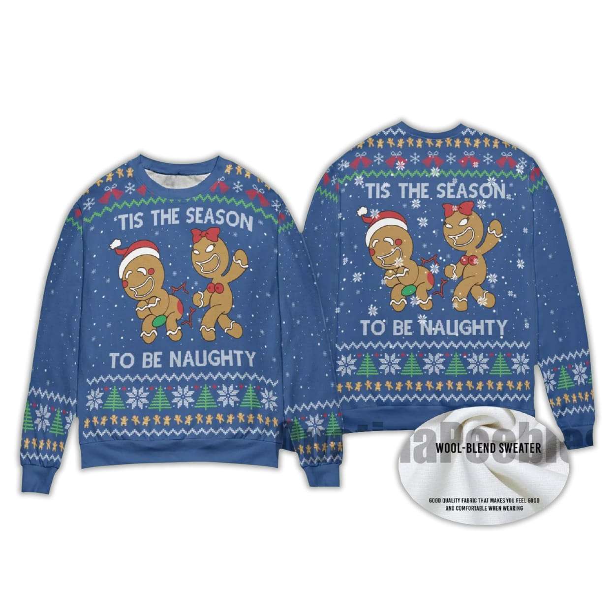 Alternative view of 2025 Tis The Season To Be Naughty Ugly Christmas Sweater