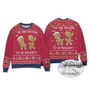 2025 Tis The Season To Be Naughty Ugly Christmas Sweater