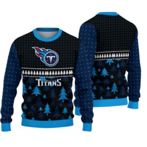 Alternative view of 2025 Titans Festive Holiday Ugly Sweater - Grishko.com