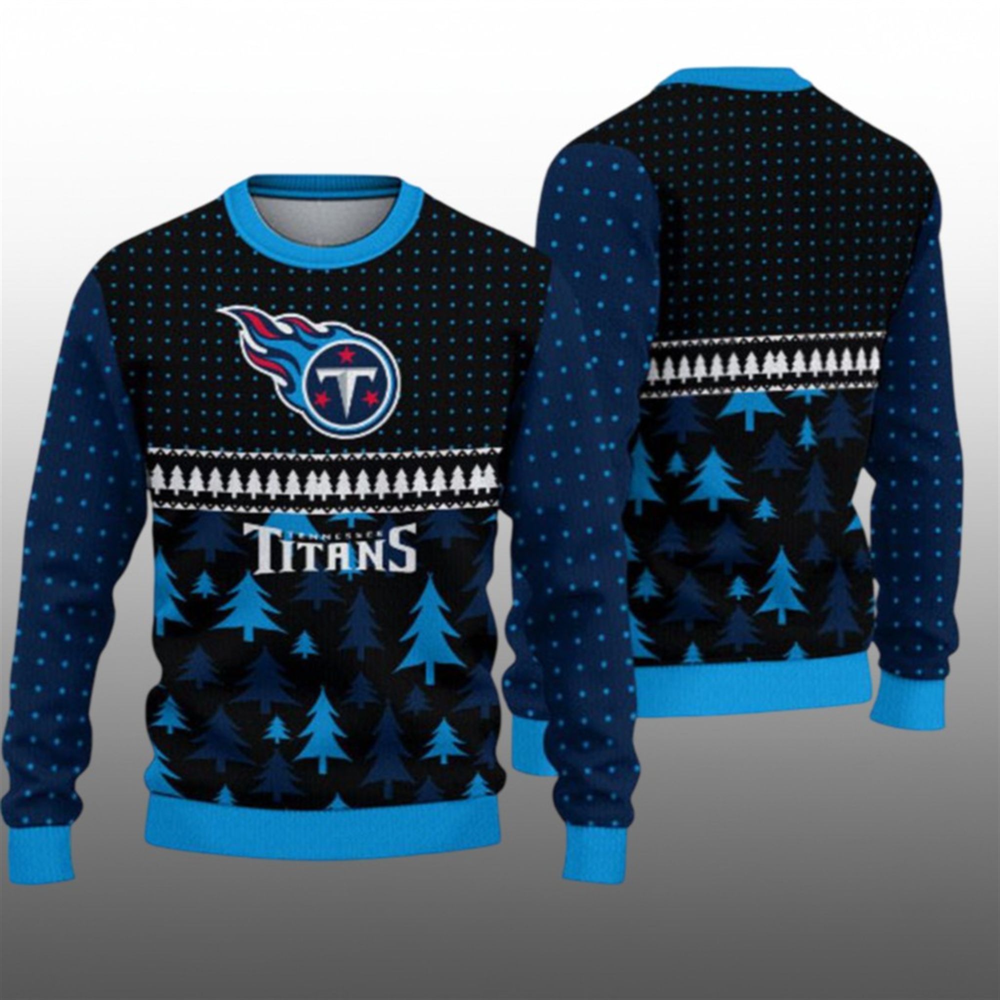 2025 Titans Festive Holiday Ugly Sweater - Grishko.com