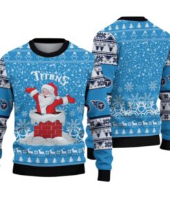 Alternative view of 2025 Titans Funny Santa Ugly Christmas Sweater 