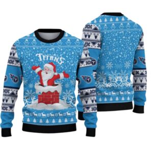 Alternative view of 2025 Titans Funny Santa Ugly Christmas Sweater - Grishko.com