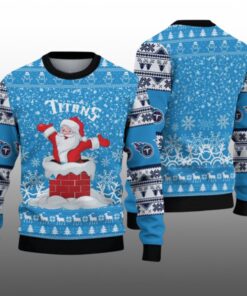 2025 Titans Funny Santa Ugly Christmas Sweater 