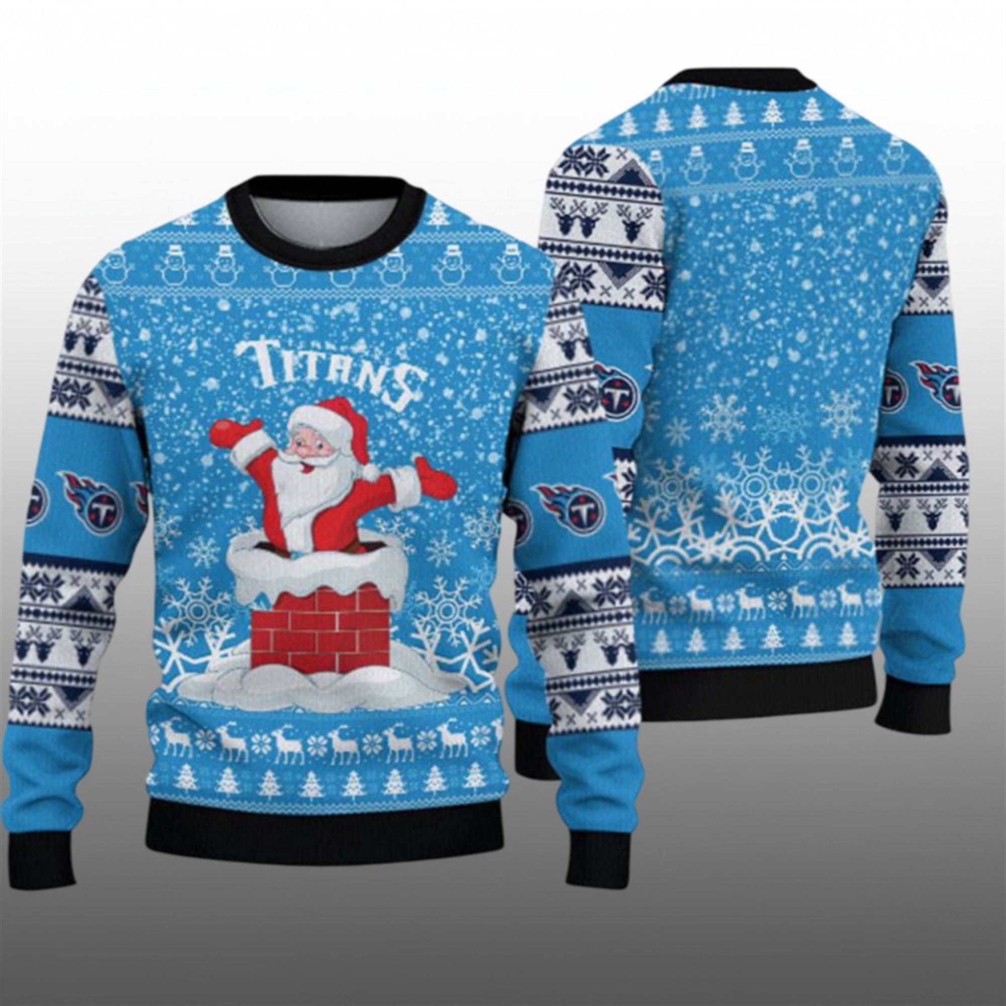 2025 Titans Funny Santa Ugly Christmas Sweater - Grishko.com