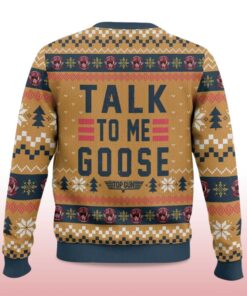 Alternative view of 2025 Top gun Talk to me Goose Ugly Christmas Sweater