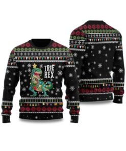 2025 Tree Rex Ugly Christmas Sweater