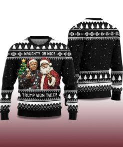 Alternative view of 2025 Trump And Santa Ugly Christmas Sweater