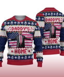 Alternative view of 2025  Trump Daddy's Home Ugly Christmas Sweater