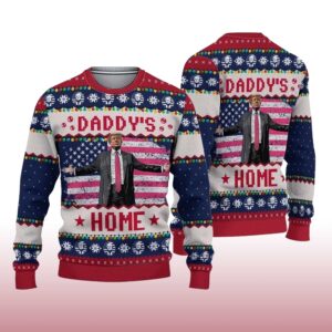 Alternative view of 2025  Trump Daddy's Home Ugly Christmas Sweater