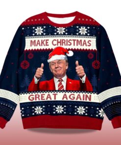 Alternative view of 2025 Trump Maga Make Christmas Great Again Ugly Christmas Sweater
