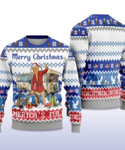Alternative view of 2025 Trump Merry Christmas Americas Full Ugly Christmas Sweater