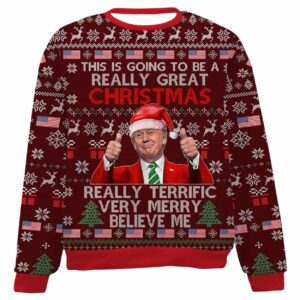 Alternative view of 2025 Trump This Is Going To Be A Really Christmas Ugly Sweater