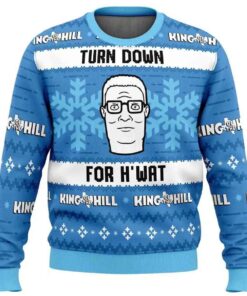 2025 Turn Down For H'wat King of The Hill Ugly Christmas Sweater