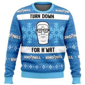 2025 Turn Down For H'wat King of The Hill Ugly Christmas Sweater