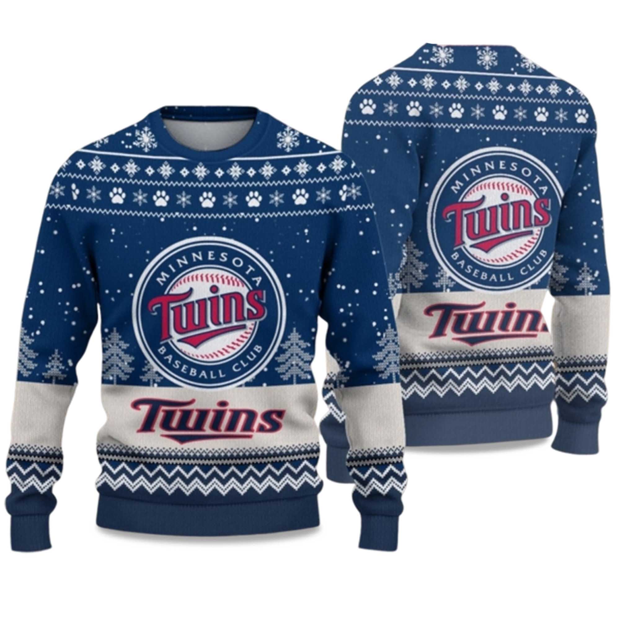 2025 Twins Ugly Christmas Sweater