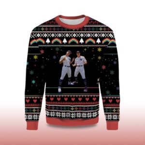 Alternative view of 2025 Two Star Of New York Yankees Ugly Christmas Sweater