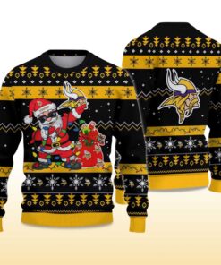 Alternative view of 2025 Vikings Santa Claus Ugly Christmas Sweater