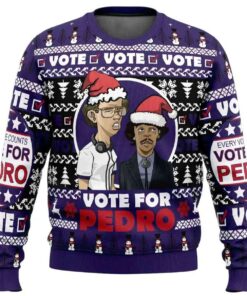 2025 Vote for Pedro Napoleon Dynamite Ugly Christmas Sweater